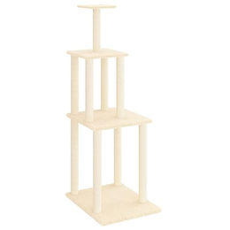 Produktbild von vidaXL Kratzbaum für Katzen mit Sisal Kratzsäulen und Plüsch in Beige