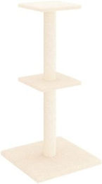 vidaXL Kratzbaum für Katzen mit Sisal-Kratzsäulen und Plüsch in Beige – Bild 1 von 8