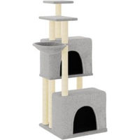 Produktbild von vidaXL Kratzbaum für Katzen mit Sisal-Kratzsäulen und Plüsch in Grau