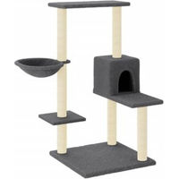 Produktbild von vidaXL Kratzbaum für Katzen mit Sisal-Kratzsäulen und Plüsch in Grau