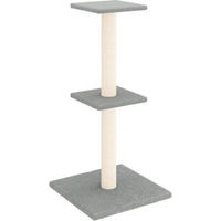 Produktbild von vidaXL Kratzbaum für Katzen mit Sisal-Kratzsäulen und Plüsch in Grau