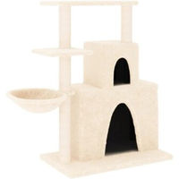 Produktbild von VidaXL Kratzbaum für Katzen mit Sisalsäulen und Plüsch in Beige