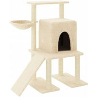 Produktbild von VidaXL Kratzbaum für Katzen mit Sisalsäulen und Plüsch in Beige