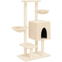 Produktbild von vidaXL Kratzbaum für Katzen mit Sisalsäulen und Plüsch in Beige