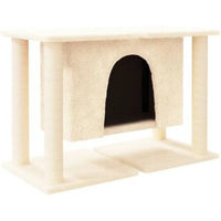 Produktbild von vidaXL Kratzbaum mit Höhle und Sisal-Kratzsäulen in Beige