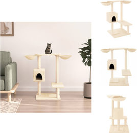 vidaXL Kratzbaum mit Kratzsäulen in Creme 82 cm – Bild 1 von 1