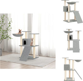 vidaXL Kratzbaum mit Sisal-Kratzsäulen Hellgrau 83 cm – Bild 1 von 1