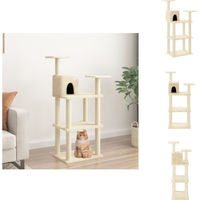 Produktbild von vidaXL Kratzbaum mit Sisal-Kratzsäulen in Creme 119 cm