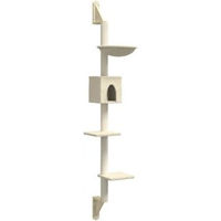 Produktbild von vidaXL Kratzbaum zur Wandmontage aus Sisal in Beige