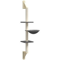 Produktbild von vidaXL Kratzbaum zur Wandmontage mit Sisal in Beige