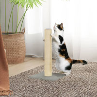 Produktbild von vidaXL Kratzsäule für Katzen aus Plüsch und Sisal in Grau 22x22x45 cm