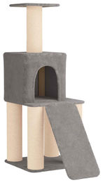 vidaXL Kratzsäule für Katzen mit Sisal-Elementen in Grau 146 cm – Bild 1 von 2