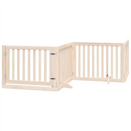 vidaXL Laufstall aus Holz in Braun 80 x 60 x 2 cm – Bild 1 von 2