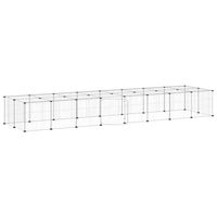 Produktbild von vidaXL Laufstall für Kaninchen und Welpen aus Metall Schwarz 35x35 cm
