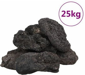 vidaXL Lavagranulat Schwarz 10-30 als Filtermedium für Fischaquarien 25 kg - 25 kg – Bild 1 von 3