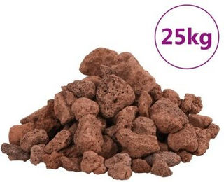 VidaXL Lavagranulat Vulkangestein Rot 1-2 cm 25 kg als biologische Filtermedien für Aquarien - 25 kg – Bild 1 von 5