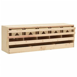 vidaXL Legenest aus Kiefernholz mit 5 Fächern für Hühner 117x33x38cm – Bild 1 von 2