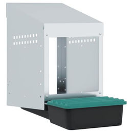 vidaXL Legenest Hühner-Nistkasten aus Metall für Hühner und Enten zur Wandmontage – Bild 1 von 6