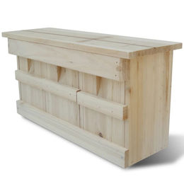 vidaXL Nistkasten aus Holz für Spatzen und Wildvögel in Natur und Braun – Bild 1 von 9