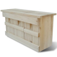 Produktbild von vidaXL Nistkasten aus Holz für Spatzen und Wildvögel in Natur und Braun