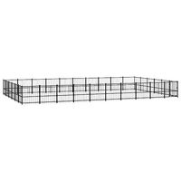 Produktbild von vidaXL Outdoor Hundezwinger aus Stahl in Schwarz