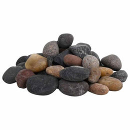 vidaXL Polierte Flusskiesel Mehrfarbig 25 kg 5-8cm Zierkies für Aquarium und Garten - 25 kg – Bild 1 von 5