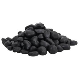 vidaXL Polierte Flusskiesel Schwarz 25 kg 2-5cm als Zierkies für Aquarium und Garten Dekoration - 25 kg – Bild 1 von 3