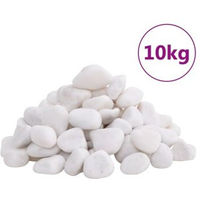 Produktbild von vidaXL Polierte Kiesel Weiß 2-5 cm 10 kg für Aquarium und Garten - 10 kg