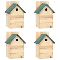 Produktbild von vidaXL Set aus 4 Vogelhäusern aus Tannenholz 23x19x33cm Nistkästen für Vögel