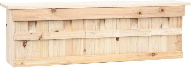 vidaXL Spatzenhaus 5-fach aus Holz für Wildvögel Braun 68x15x21 cm – Bild 1 von 11