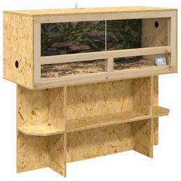 vidaXL Terrarium aus Holz Braun 100 x 40 x 90 cm für Reptilien und Amphibien – Bild 1 von 4