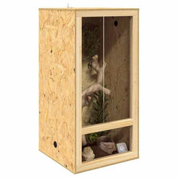 vidaXL Terrarium aus Holz Braun 50 x 50 x 100 cm für Reptilien und Amphibien – Bild 1 von 9