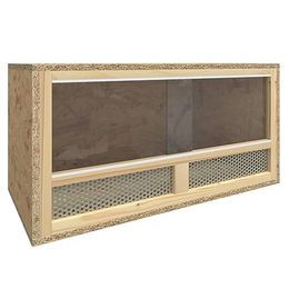 vidaXL Terrarium aus Holz für Reptilien in Braun Natur 60x30x30 cm – Bild 1 von 9