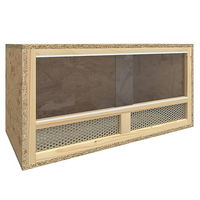 Produktbild von vidaXL Terrarium aus Holz für Reptilien in Braun Natur 60x30x30 cm