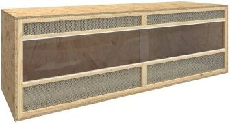 vidaXL Terrarium aus Holz für Reptilien und Echsen 144x46x48 cm – Bild 1 von 10