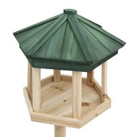 Produktbild von vidaXL Vogelfutterhaus aus Tanne mit Ständer aus Massivholz 33x110 cm