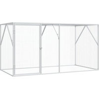 Produktbild von vidaXL Vogelkäfig aus verzinktem Stahl in Anthrazit 208 x 102 x 108 cm