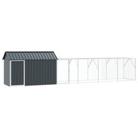 Produktbild von vidaXL Vogelvoliere aus Metall in Anthrazit 619 x 112 x 141 cm wetterfeste Vogelvoliere für draußen