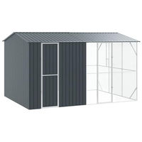 Produktbild von vidaXL Vogelvoliere aus Metall in Grau 430 x 310 x 247 cm für Vögel und Wildvögel