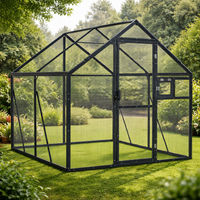 Produktbild von vidaXL Voliere aus Aluminium für Enten in Anthrazit 179 x 185 cm