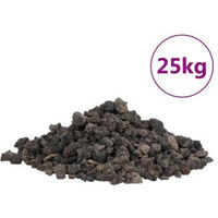 Produktbild von vidaXL Vulkangestein Schwarz 1-2 cm 25 kg für Aquaristik