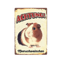 Produktbild von Vintage Blechschild Meerschweinchen ACHTUNG