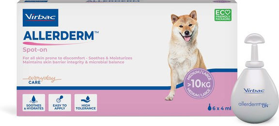Virbac Allederm Spot-on Hautpflege für mittlere und große Hunde über 10 kg 6 x 4 ml – Bild 1 von 1