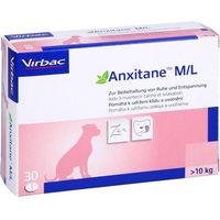 Produktbild von Virbac Anxitane M/L Vet Beruhigungstabletten für Hunde