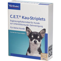 Produktbild von Virbac C.E.T. Kau-Striplets Zahnpflege-Snack mit Rind für kleine Hunde 200g