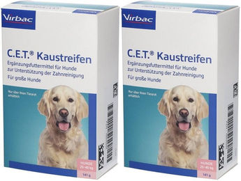 Produktbild von Virbac C.E.T. Zahnpflege-Kaustreifen mit Rind für große Hunde mit hohem Fleischanteil