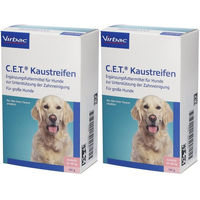 Produktbild von Virbac C.E.T. Zahnpflege-Kaustreifen mit Rind für große Hunde mit hohem Fleischanteil