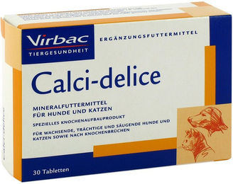Virbac Calcidelice Mineralfuttermittel für Hunde Junior zur Unterstützung von Gelenken und Knochen 30 Tabletten – Bild 1 von 6