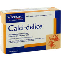 Produktbild von Virbac Calcidelice Mineralfuttermittel für Hunde Junior zur Unterstützung von Gelenken und Knochen 30 Tabletten