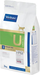 Produktbild von Virbac HPM Cat Urology U3 Diätfutter Trockenfutter für erwachsene Katzen zur Unterstützung der Harnwege und Gewichtskontrolle 3 kg - 3 kg